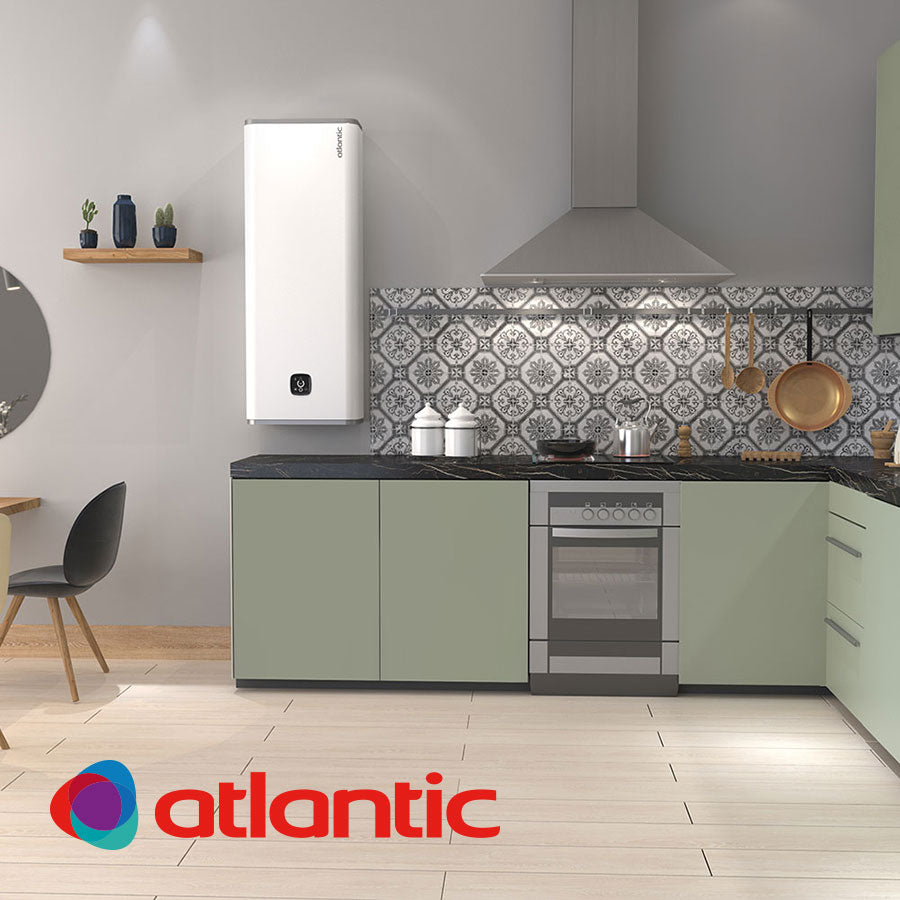 Електрически бойлер Atlantic Vertigo Steatite Wi-Fi 50 Silver, 40 литра