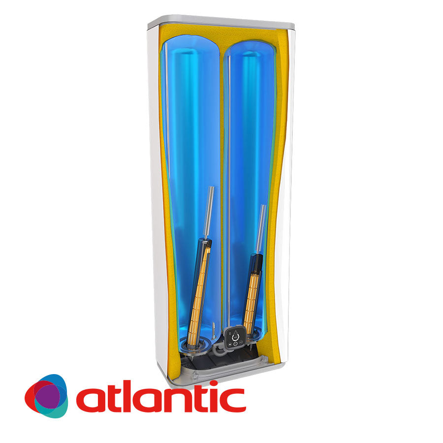 Електрически бойлер Atlantic Vertigo Steatite Wi-Fi 50 Silver, 40 литра