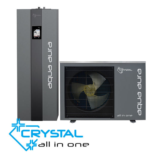 Инверторна термопомпа въздух-вода Crystal Aqua Aura II 12S All-In-One 250, монофазна