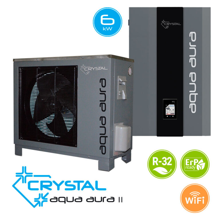 Инверторна термопомпа въздух-вода Crystal Aqua Aura II 12S, 12 kW