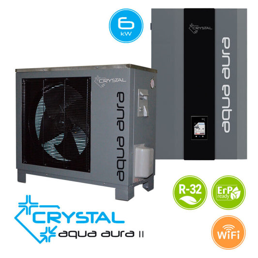 Инверторна термопомпа въздух-вода Crystal Aqua Aura II 6S, 6 kW